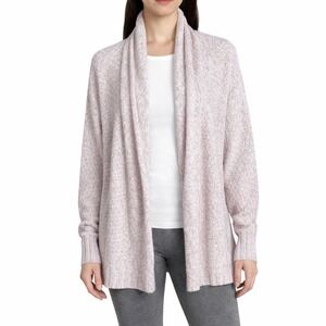 Anthropologie Angel of the North Open Cardigan Sweater Alpaca Blend Medium Pink